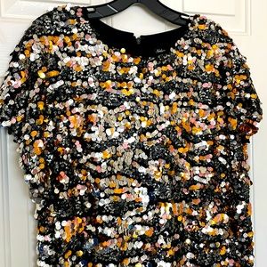 Sequined shift dress